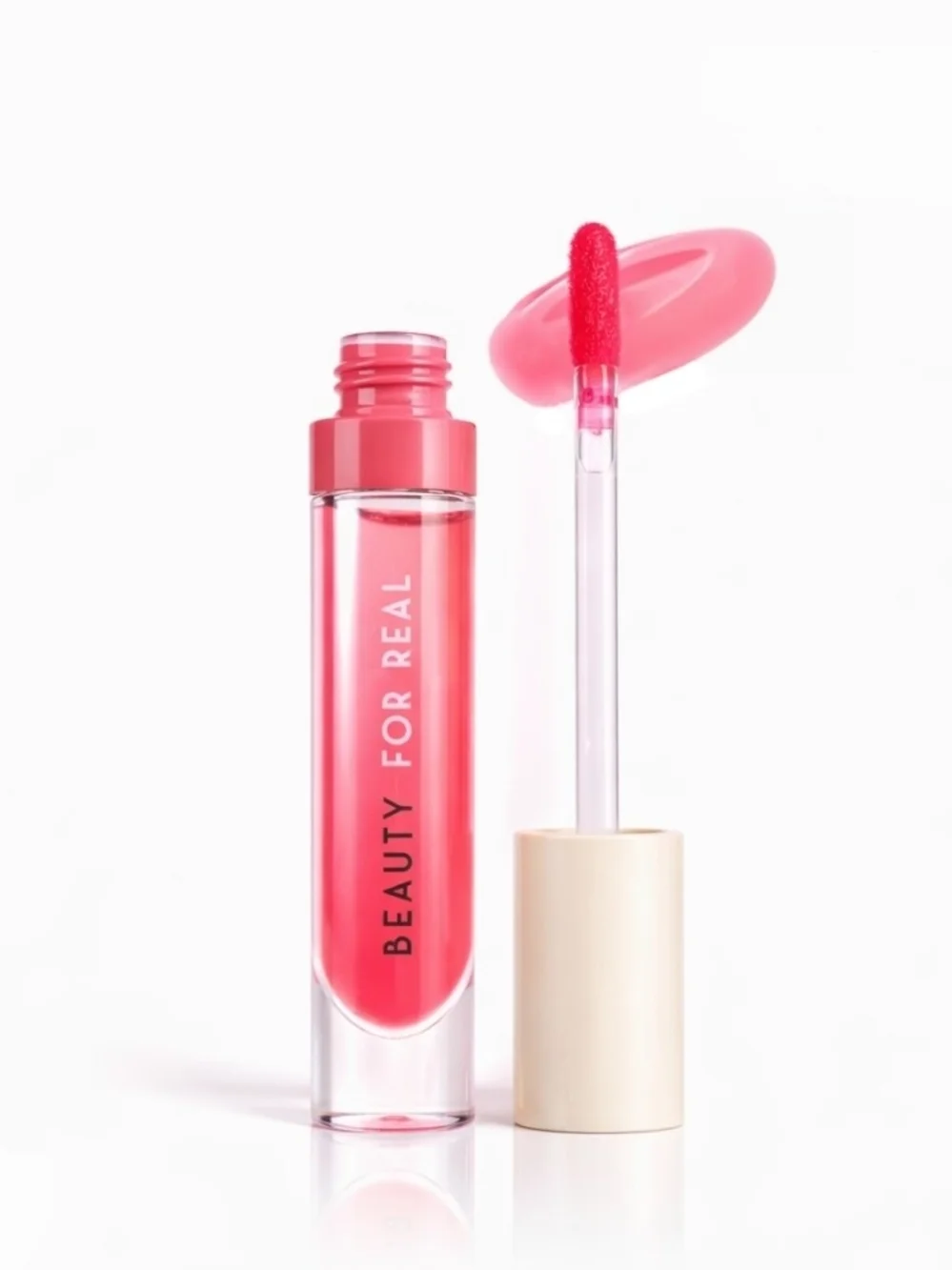 Beauty For Real Lip Revival Hi-Shine Hydrating Lip Oil- Strawberry Field BNIB